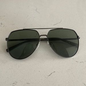 Calvin Klein black and grey aviators